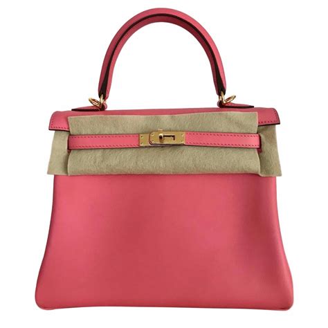 Hermes Kelly Bag carved in Pink Onyx 